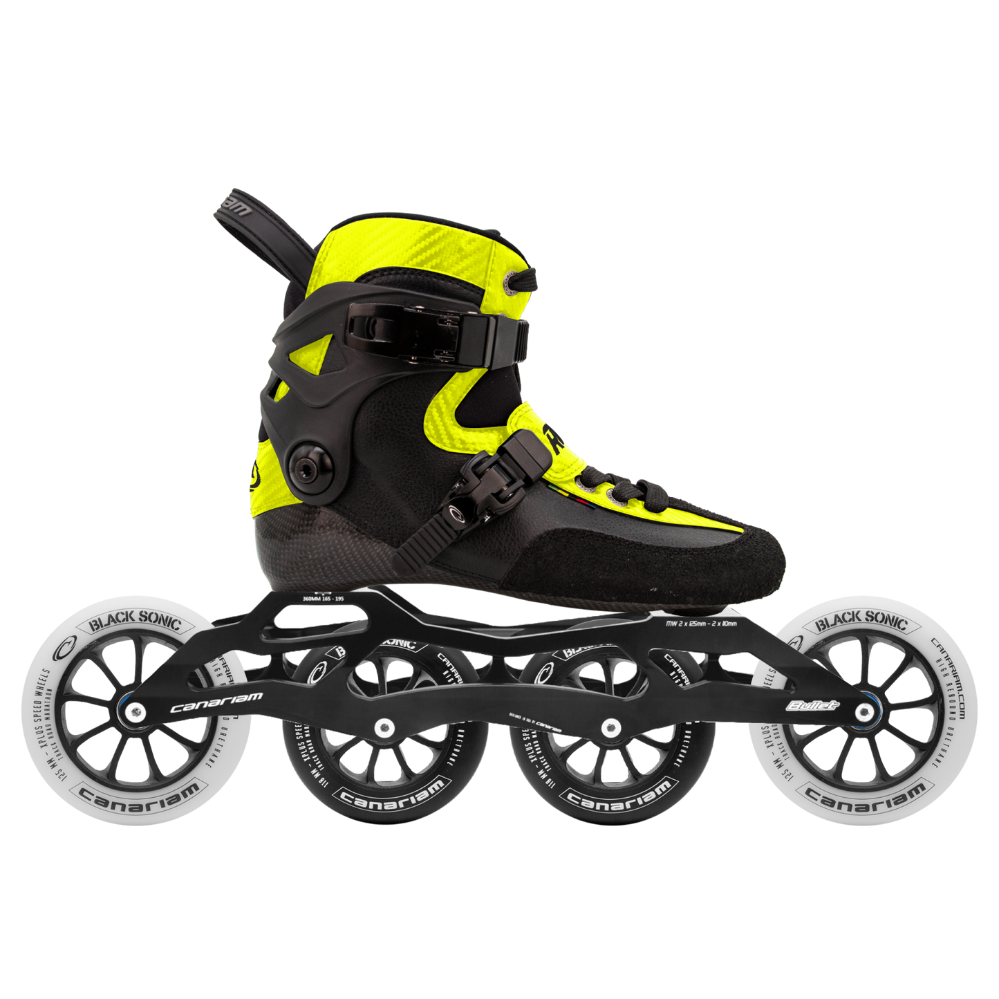 Rocket Downhill Bullet 360 Black Sonic Blanca 2x125mm + Black Sonic Negra 2x110mm