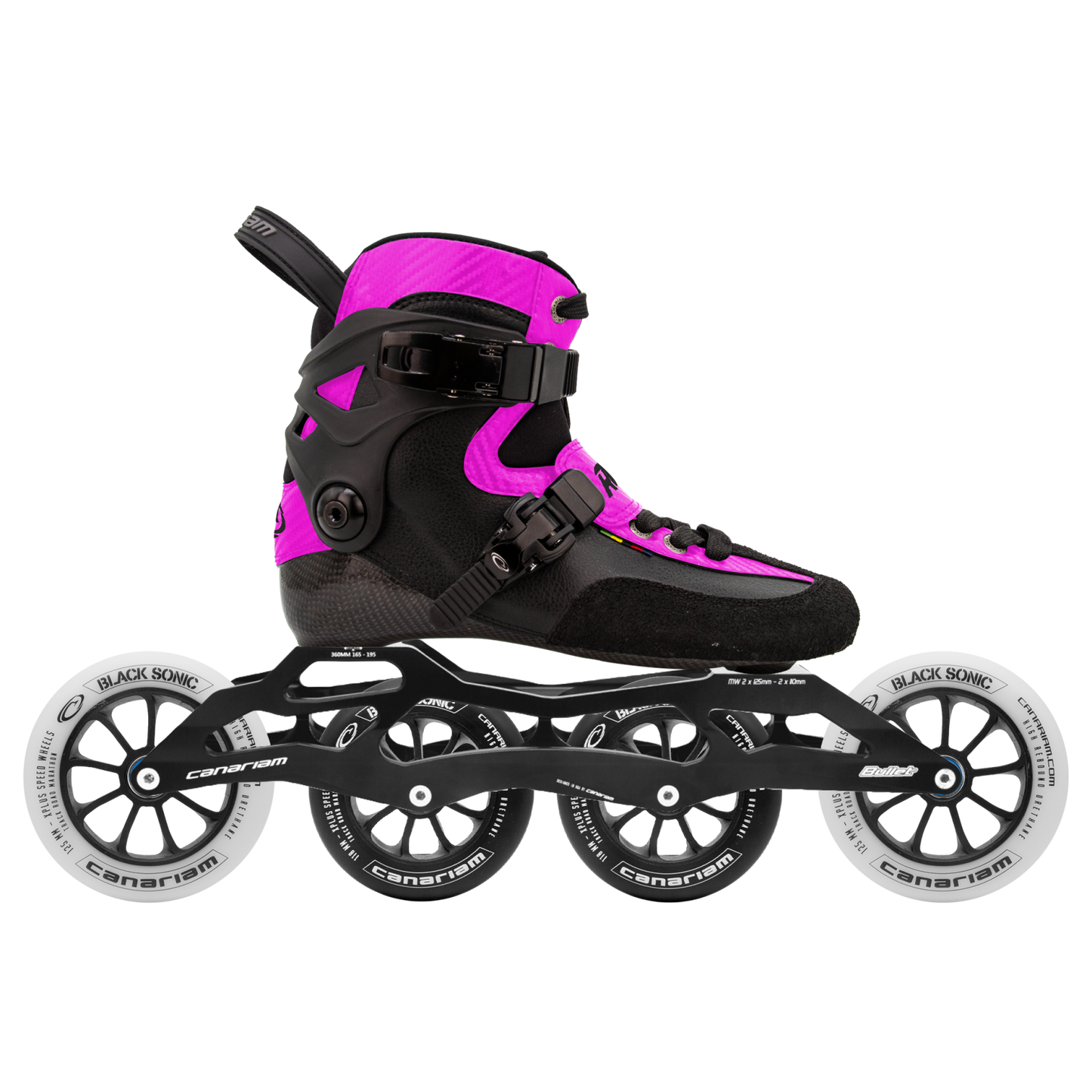 Rocket Downhill Bullet 360 Black Sonic Blanca 2x125mm + Black Sonic Negra 2x110mm