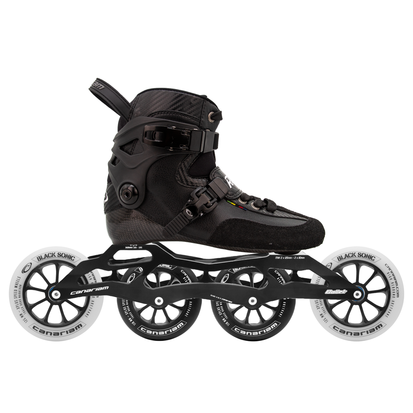 Rocket Downhill Bullet 360 Black Sonic Blanca 2x125mm + Black Sonic Negra 2x110mm