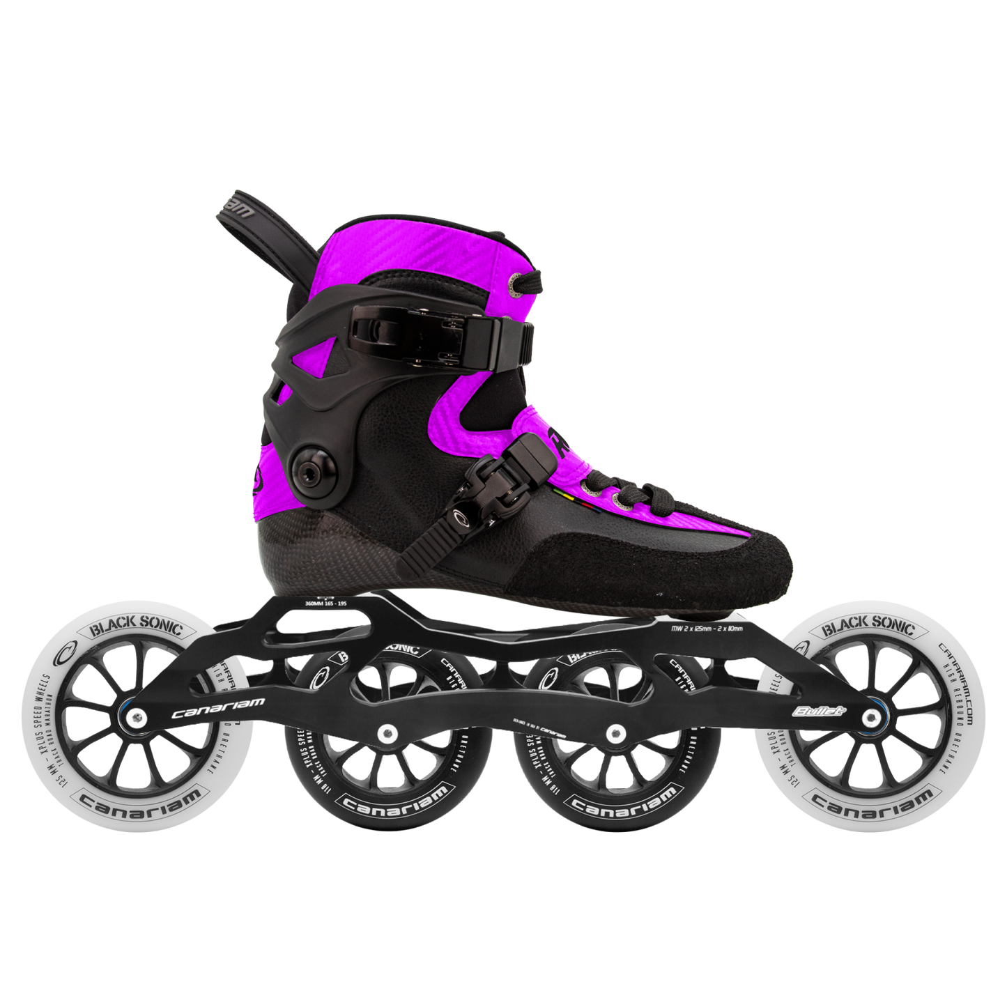 Rocket Downhill Bullet 360 Black Sonic Blanca 2x125mm + Black Sonic Negra 2x110mm