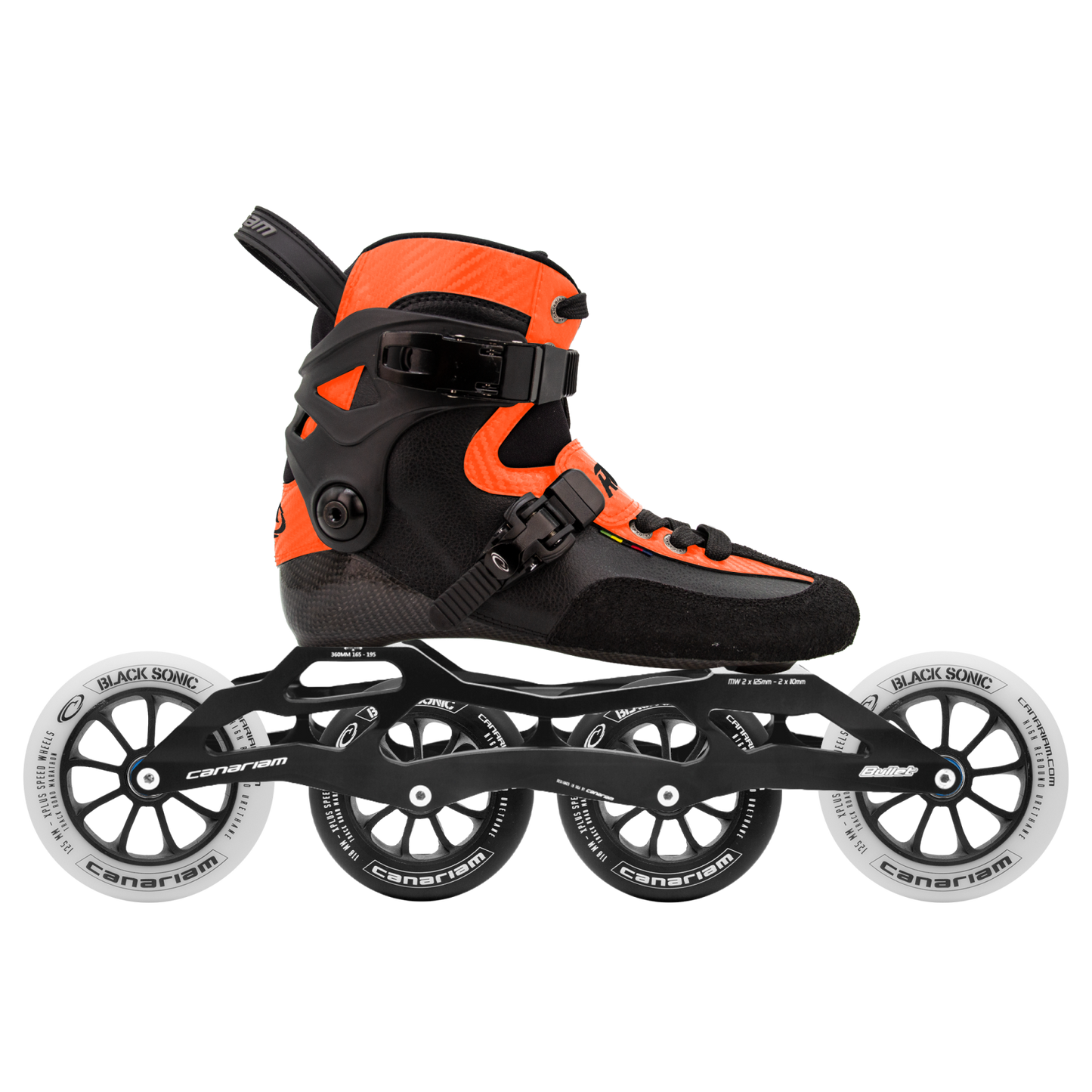 Rocket Downhill Bullet 360 Black Sonic Blanca 2x125mm + Black Sonic Negra 2x110mm