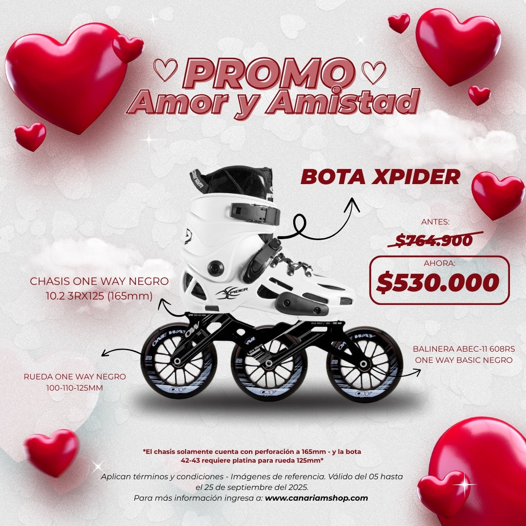Promo: Patin Xpider One Way 10.2 ruedas 3x110mm