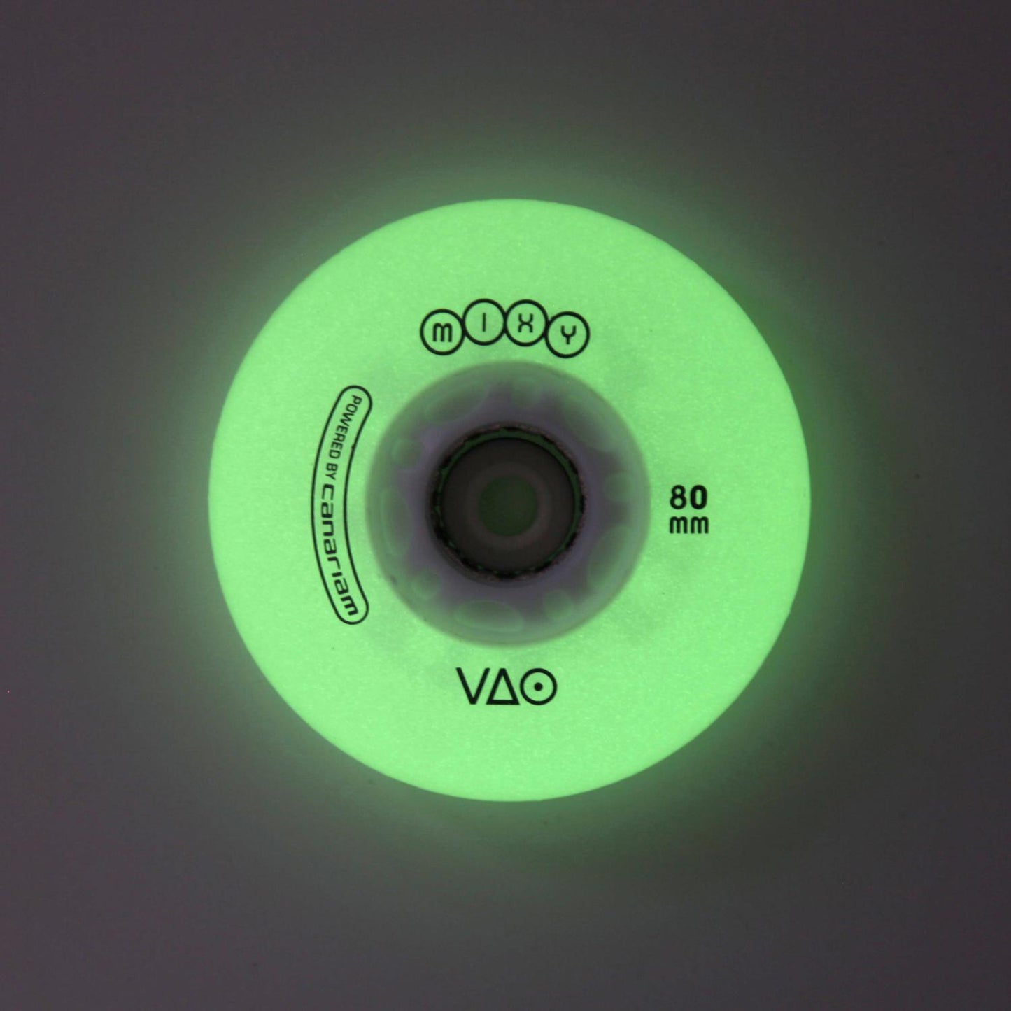 Rueda VAO MIXY Blanca Glow (Luz verde)