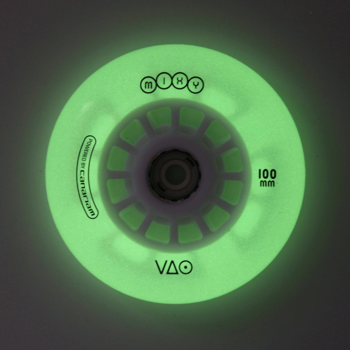 Rueda VAO MIXY Blanca Glow (Luz verde)