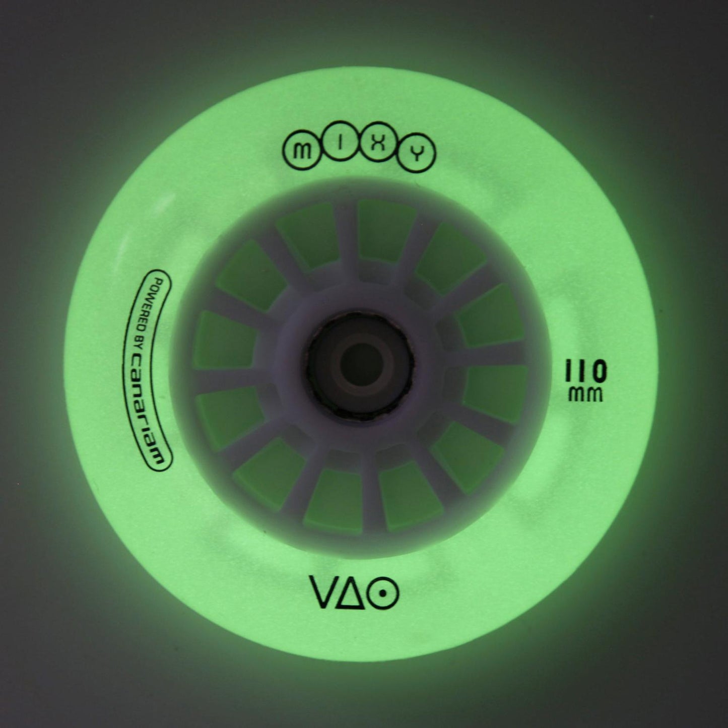 Rueda VAO MIXY Blanca Glow (Luz verde)