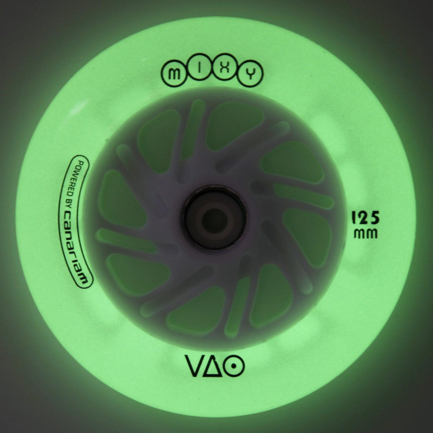 Rueda VAO MIXY Blanca Glow (Luz verde)