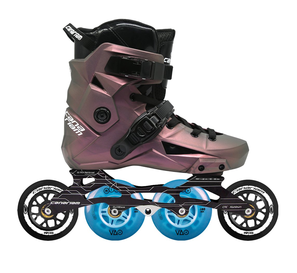 Cromatic ZX Plus 11.5 Canariam + VAO Mixy Azul 4x90mm