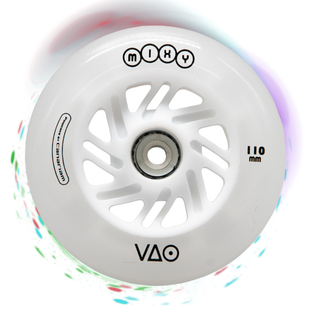 Rueda VAO MIXY Blanca Luz Multicolor
