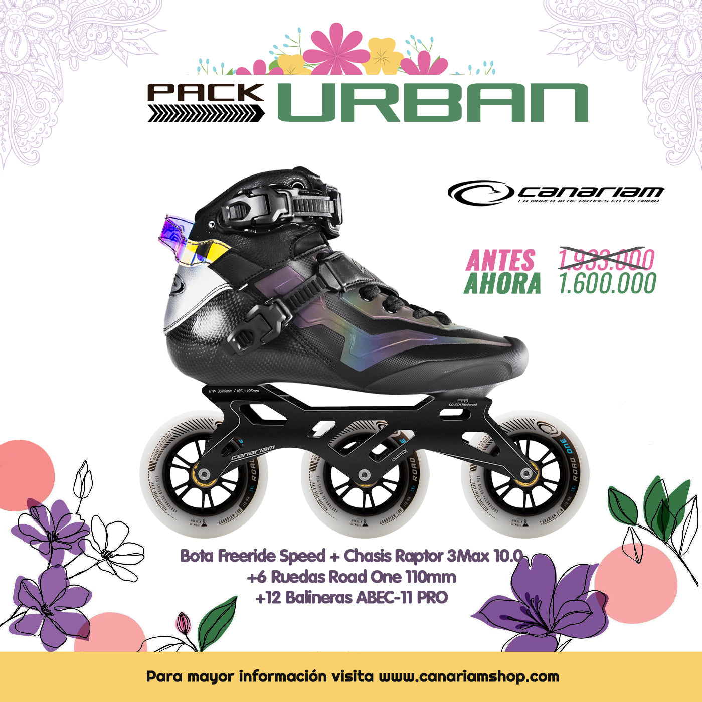 Freeride Speed Raptor 3Max 10.0 Road One 3x110mm