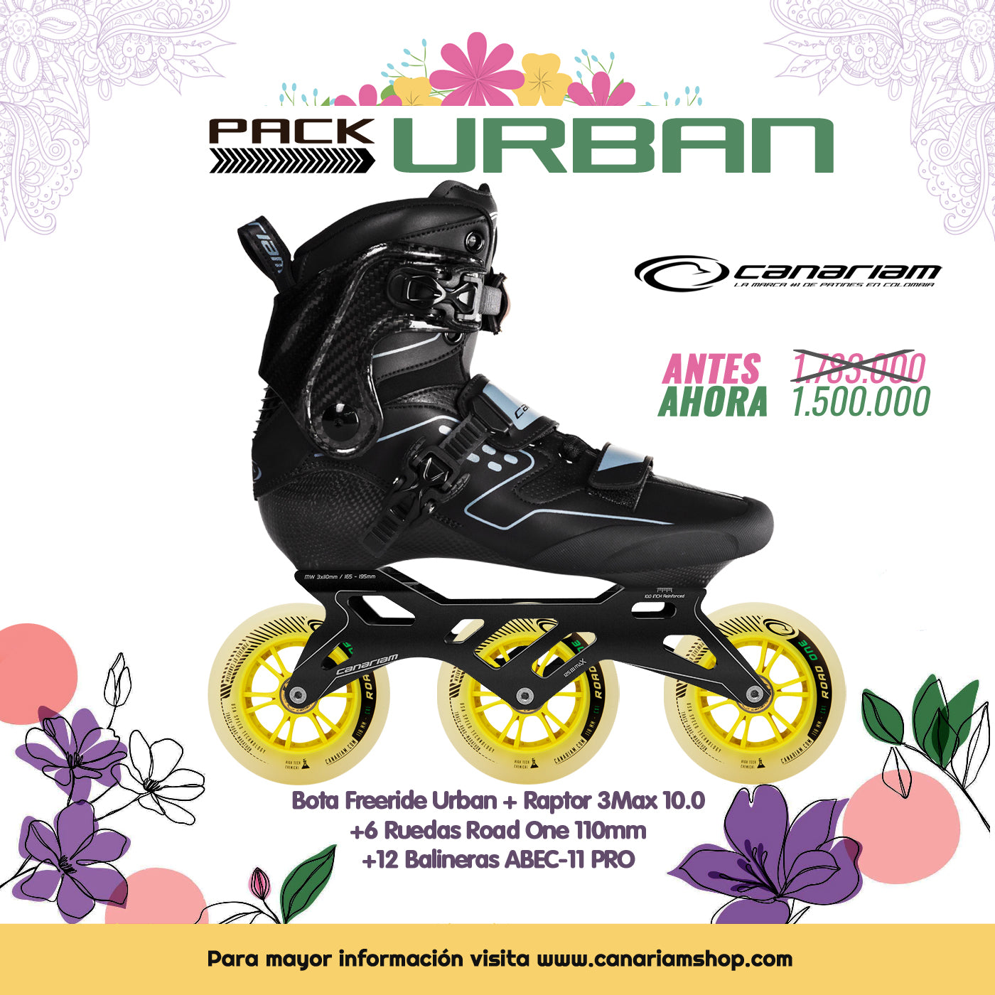 Freeride Urban Raptor 3Max 10.0 Road One 3x110mm