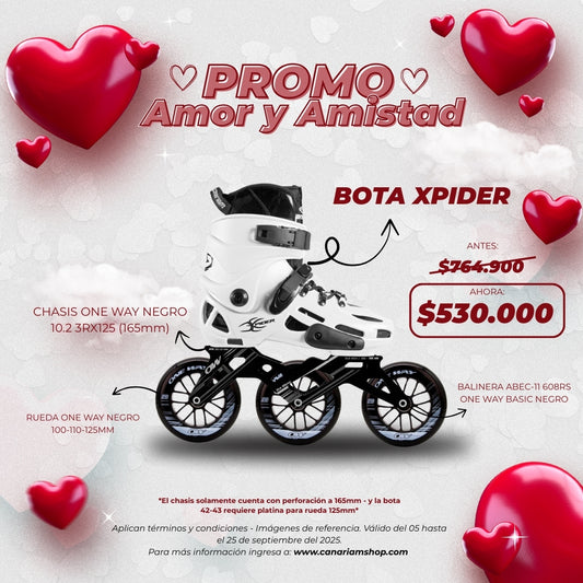 Promo: Patin Xpider One Way 10.2 ruedas 3x125mm