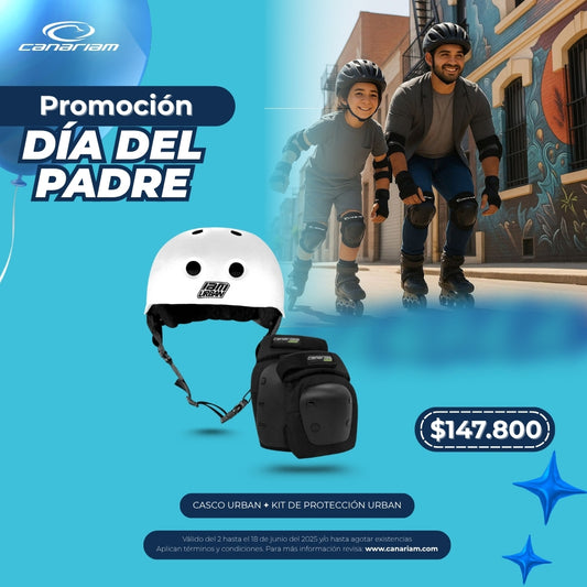 Promo día del Padre: Casco Urban + Kit de Protección Urban