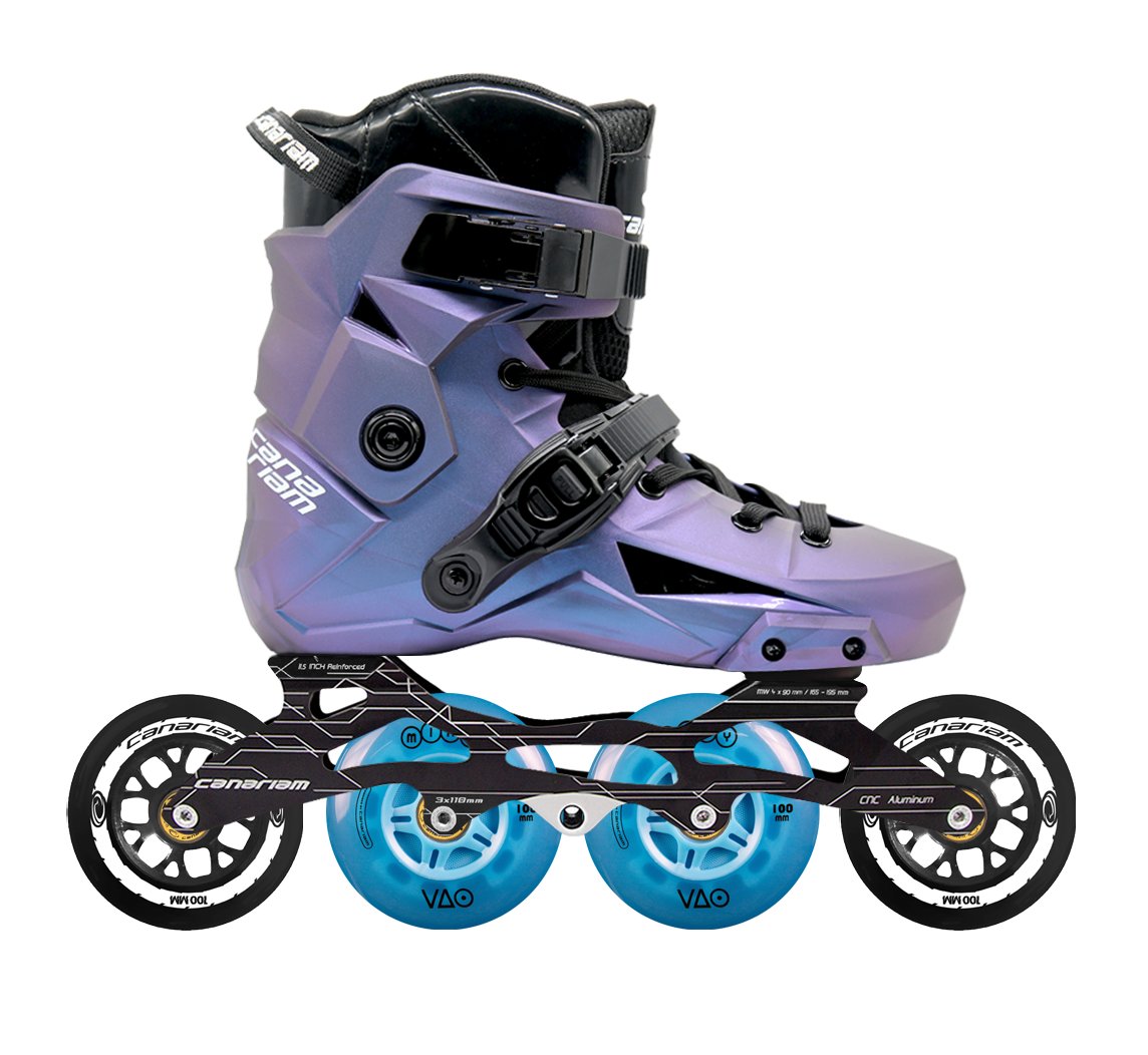 Cromatic ZX Plus 11.5 Canariam + VAO Mixy Azul 4x90mm