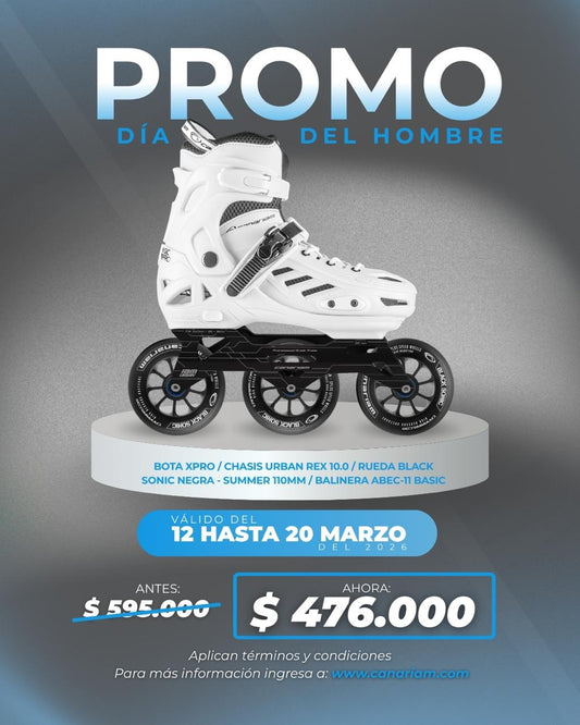 Promo: Xpro Rex 10.0 Black Sonic Negra/Summer 3x110mm + Balineras Abec-11 Basic