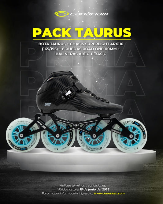 Promo Prima: Taurus + Chasis Superlight + Ruedas Road One 4x110mm + 16 Balineras ABEC 11 Basic