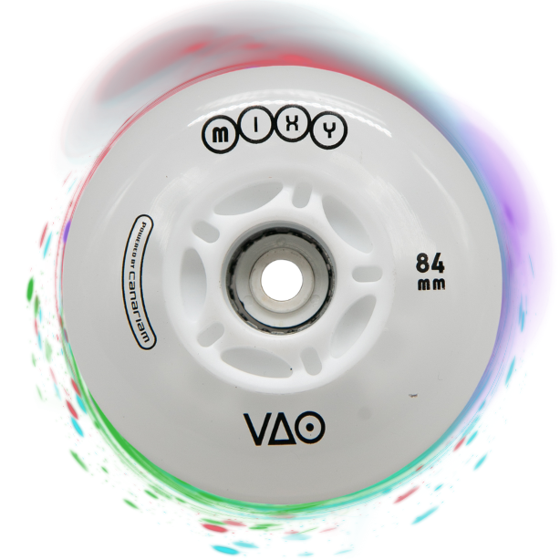 Rueda VAO MIXY Blanca Luz Multicolor