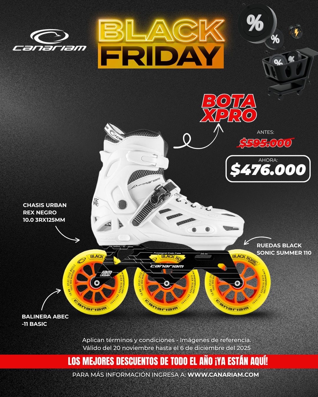 Black Friday: Xpro Rex Black Sonic Summer 3x110mm