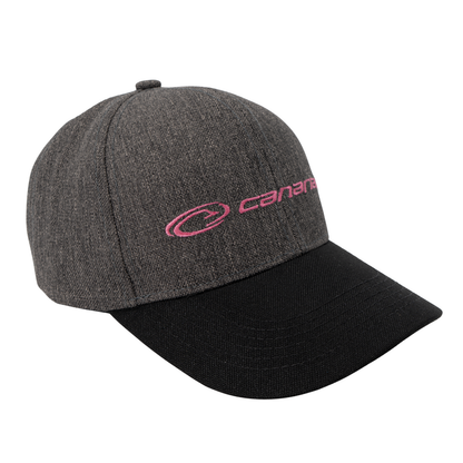 Gorra Canariam Gris bordado fucsia
