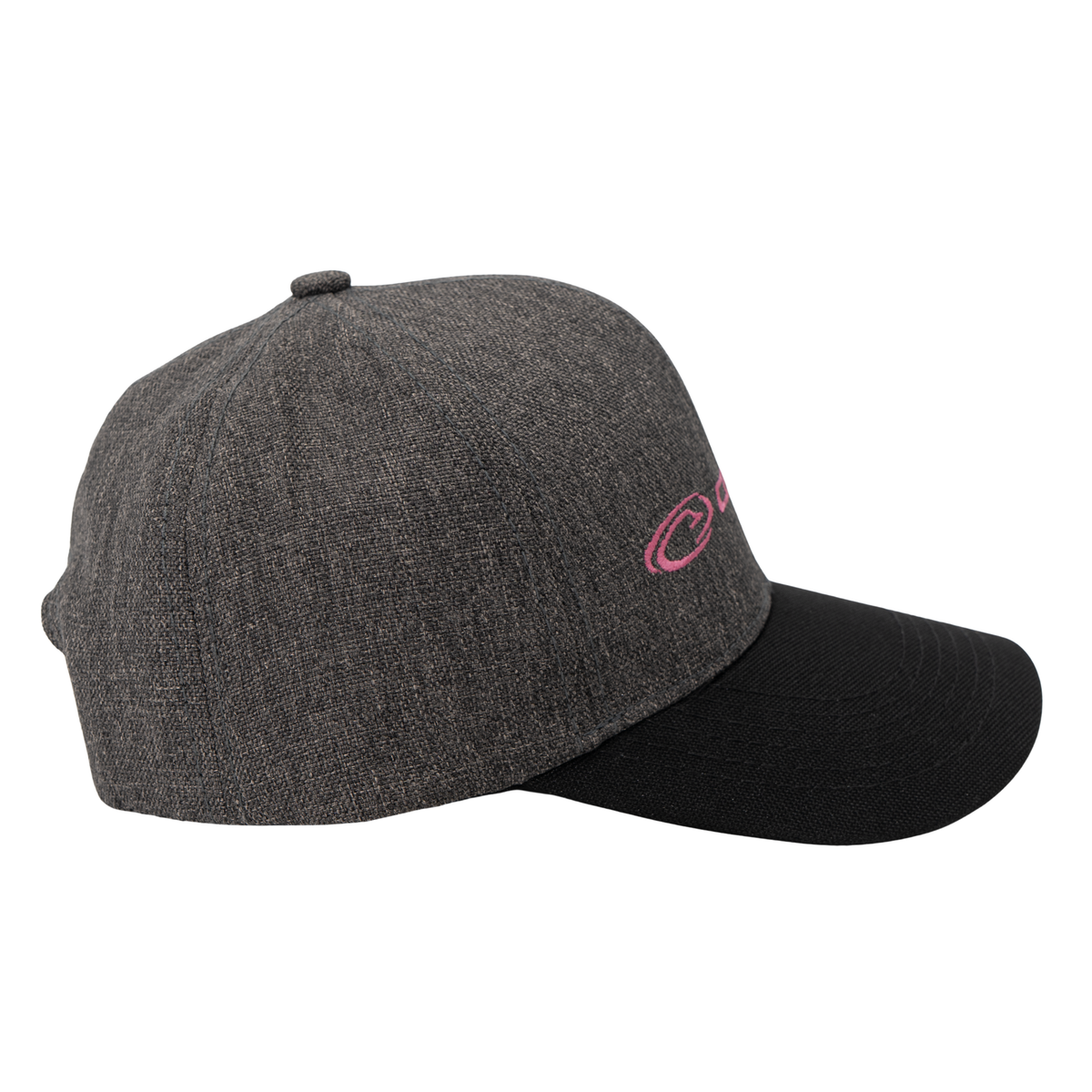 Gorra Canariam Gris bordado fucsia