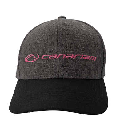 Gorra Canariam Gris bordado fucsia