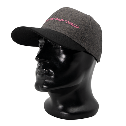 Gorra Canariam Gris bordado fucsia