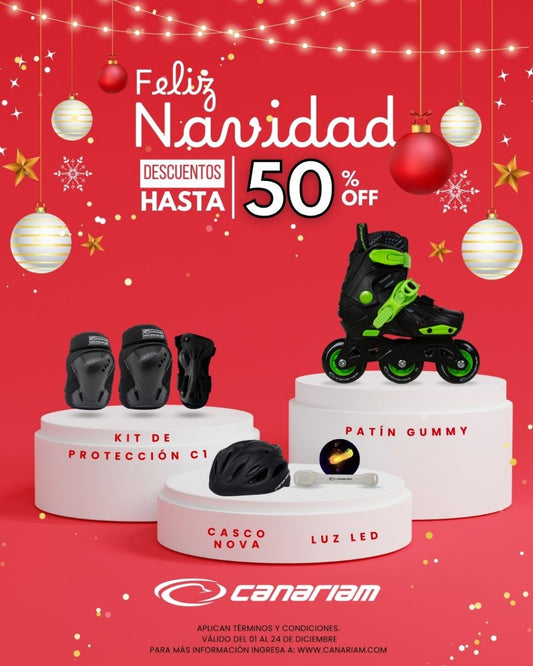 Promo: Patin Gummy + Kit de Protección C1 + Casco Nova + Luz de Seguridad Led