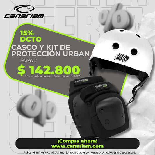 Promo: Casco Urban + Kit de Protección Urban