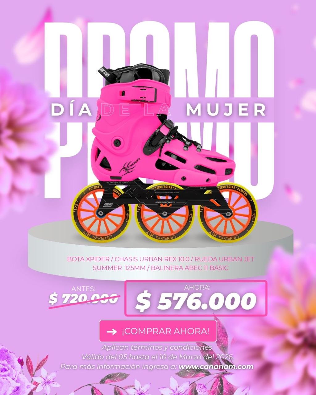 Promo: Xpider Rex Urban Jet Summer 3x125mm + Balineras Abec-11 Basic